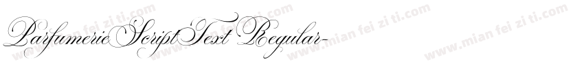 ParfumerieScriptText Regular字体转换